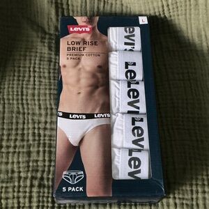 Levi's White Low Rise Briefs - 5 Pack